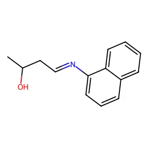 2-Butanol, 4-(1-naphthalenylimino)- structure