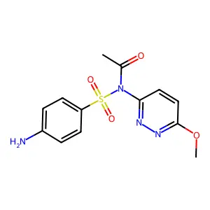 N-((4-Aminophenyl)sulfonyl)-N-(6-methoxy-3-pyridazinyl)acetamide structure