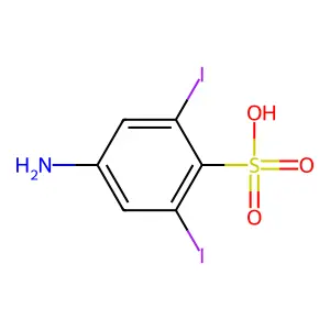 2,6-Diiodosulfanilic acid structure