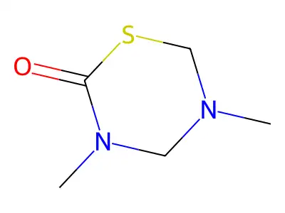 3,5-Dimethyl-1,3,5-thiadiazinan-2-one structure