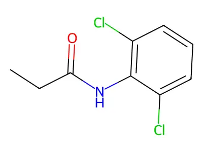 Propanamide, N-(2,6-dichlorophenyl)- structure