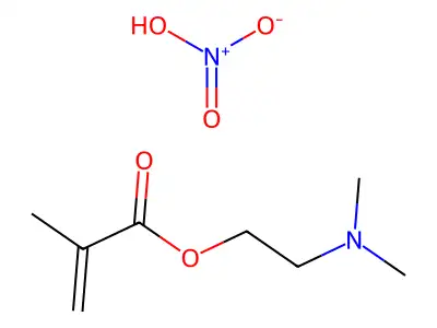 2-(Dimethylamino)ethyl 2-methylprop-2-enoate;nitrous acid structure