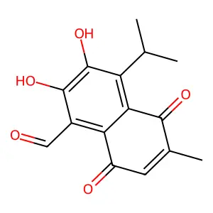 Hemigossypolone structure