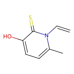 2(1H)-Pyridinethione, 1-ethenyl-3-hydroxy-6-methyl- structure