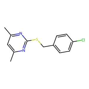 2-(4-Chloro-benzylsulfanyl)-4,6-dimethyl-pyrimidine structure