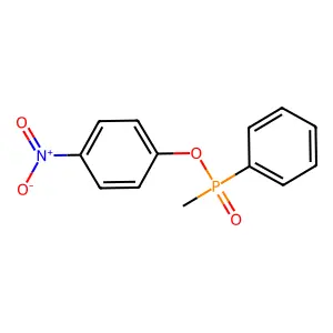4-Nitrophenyl P-methyl-P-phenylphosphinate structure