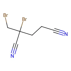 甲基二溴戊二腈 structure