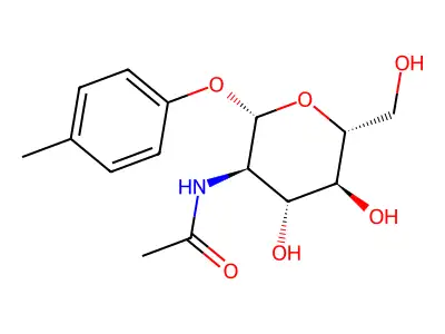 N-[4,5-dihydroxy-6-(hydroxymethyl)-2-(4-methylphenoxy)oxan-3-yl]acetamide structure