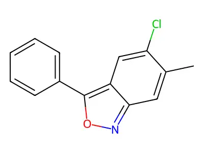 5-Chloro-6-methyl-3-phenyl-2,1-benzisoxazole structure