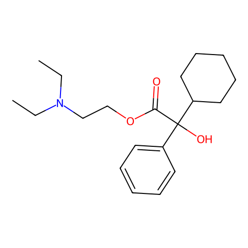 2-(Diethylamino)ethyl cyclohexyl(hydroxy)phenylacetate structure