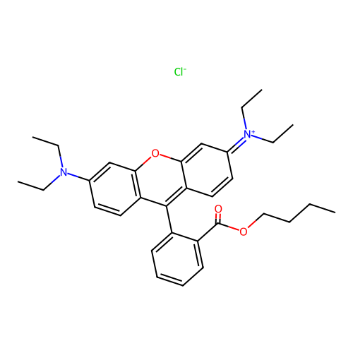 Butyl rhodamine B structure