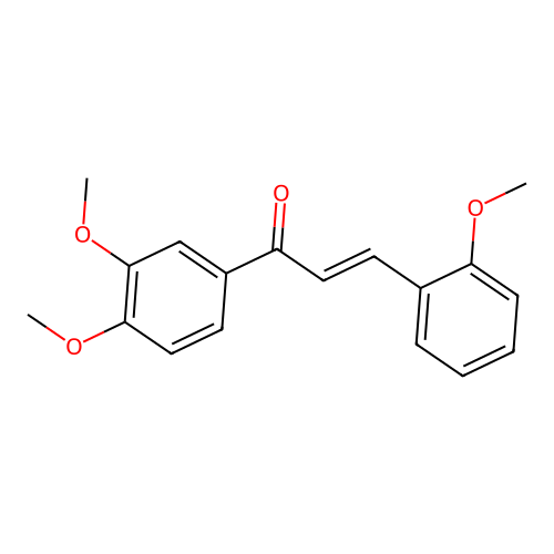 (2E)-1-(3,4-Dimethoxyphenyl)-3-(2-methoxyphenyl)prop-2-en-1-one structure