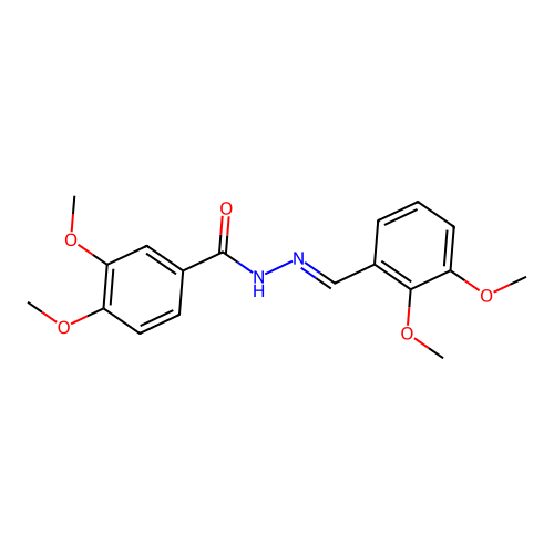 N-[(2,3-dimethoxyphenyl)methylideneamino]-3,4-dimethoxybenzamide structure