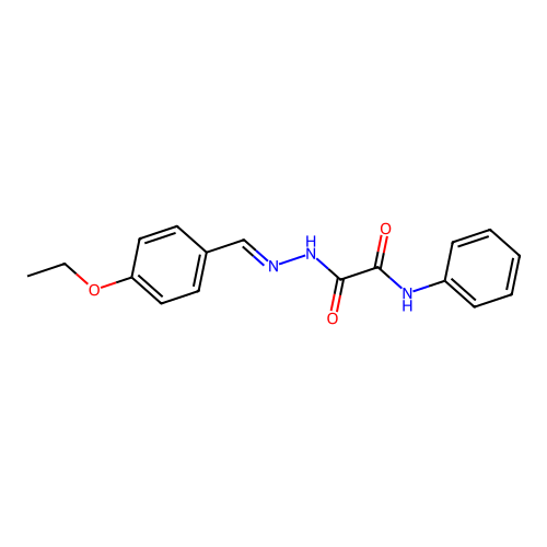 N'-[(4-ethoxyphenyl)methylideneamino]-N-phenyloxamide structure
