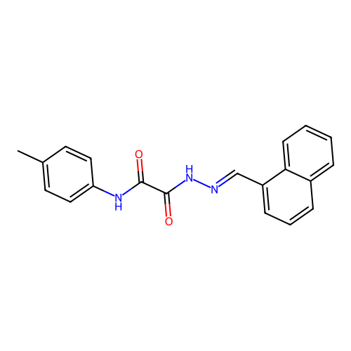 N-(4-Methylphenyl)-2-(2-(1-naphthylmethylene)hydrazino)-2-oxoacetamide structure