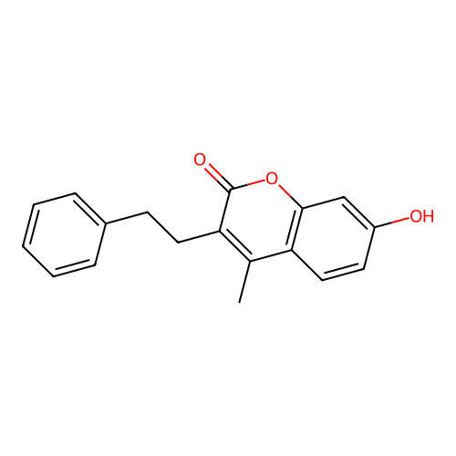 7-hydroxy-4-methyl-3-(2-phenylethyl)-2H-chromen-2-one structure
