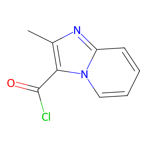 2-Methylimidazo[1,2-a]pyridine-3-carbonyl chloride structure
