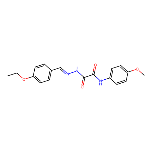 2-(2-(4-Ethoxybenzylidene)hydrazino)-N-(4-methoxyphenyl)-2-oxoacetamide structure