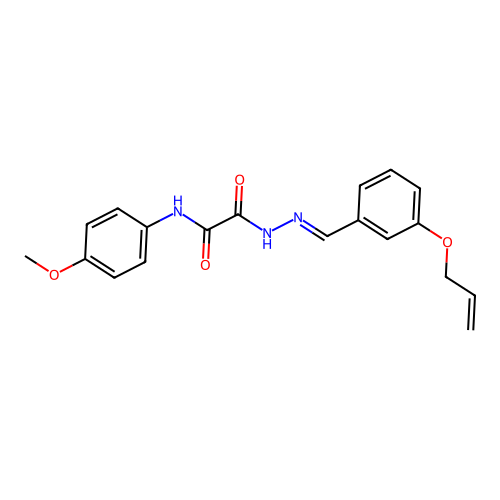 2-(2-(3-(Allyloxy)benzylidene)hydrazino)-N-(4-methoxyphenyl)-2-oxoacetamide structure