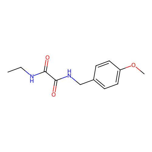 N-ethyl-N'-(4-methoxybenzyl)ethanediamide structure