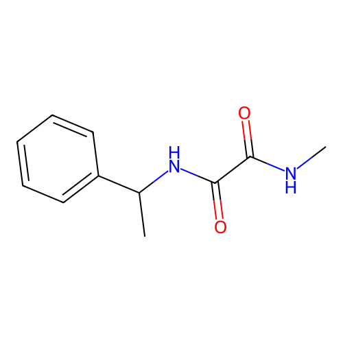 N-methyl-N'-(1-phenylethyl)ethanediamide structure