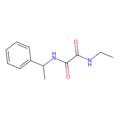 N-ethyl-N'-(1-phenylethyl)ethanediamide structure