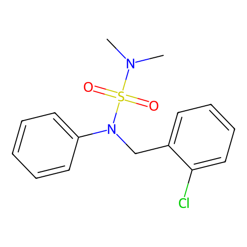 {[(2-Chlorophenyl)methyl](phenyl)sulfamoyl}dimethylamine structure