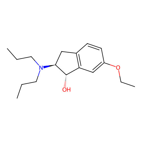 (1S-trans)-2-(Dipropylamino)-6-ethoxy-2,3-dihydro-1H-inden-1-ol structure
