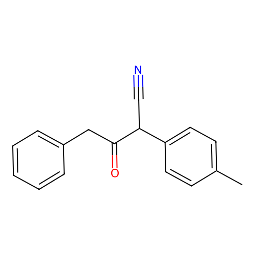 3-Oxo-4-phenyl-2-P-tolyl-butyronitrile structure