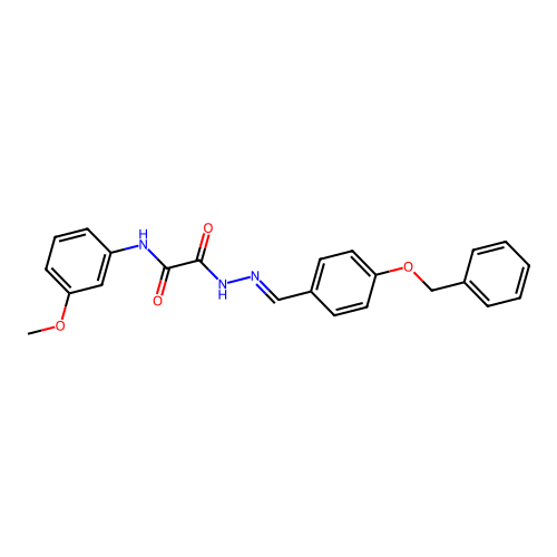 2-(2-(4-(Benzyloxy)benzylidene)hydrazino)-N-(3-methoxyphenyl)-2-oxoacetamide structure