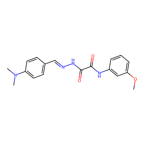 2-(2-(4-(Dimethylamino)benzylidene)hydrazino)-N-(3-methoxyphenyl)-2-oxoacetamide structure