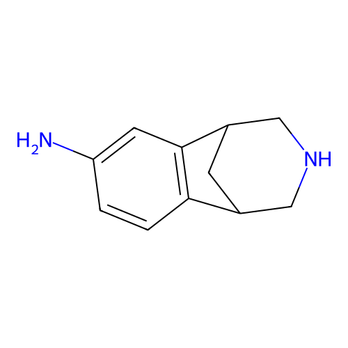 1,5-Methano-1H-3-benzazepin-7-amine, 2,3,4,5-tetrahydro- structure