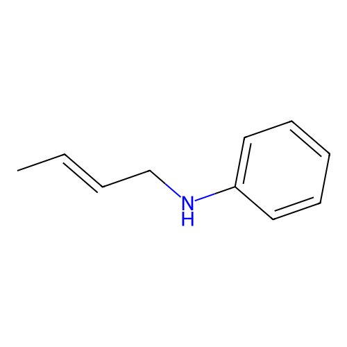 N-[(2E)-But-2-en-1-yl]aniline structure