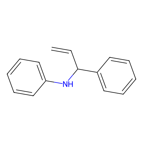 N-(1-phenylallyl)aniline structure