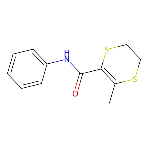1,4-Dithiine-3-carboxamide, 5,6-dihydro-2-methyl-N-phenyl- structure