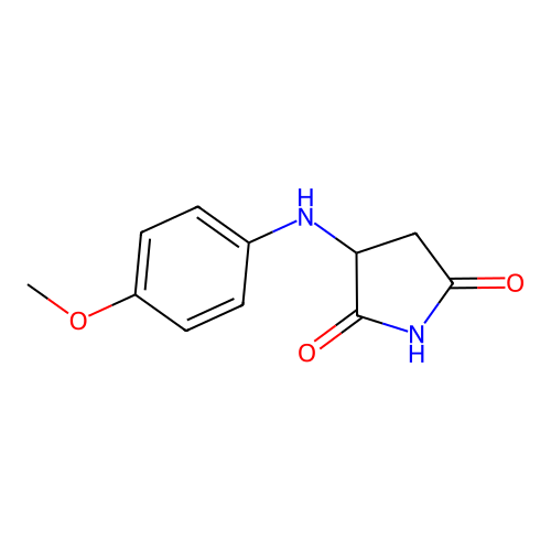 3-(4-Methoxyanilino)pyrrolidine-2,5-dione structure