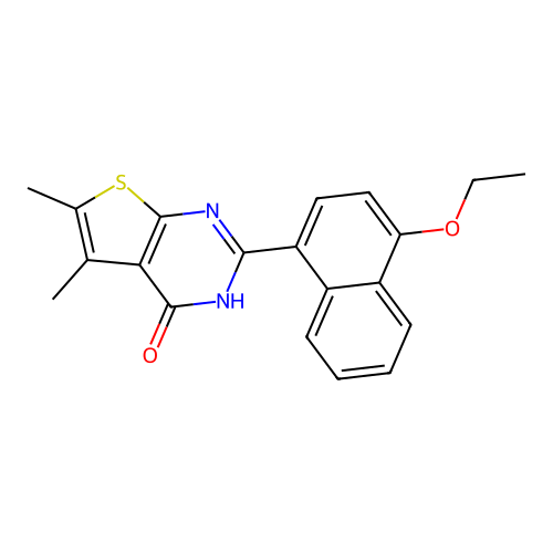 2-(4-Ethoxynaphthalen-1-yl)-5,6-dimethylthieno[2,3-d]pyrimidin-4-ol structure