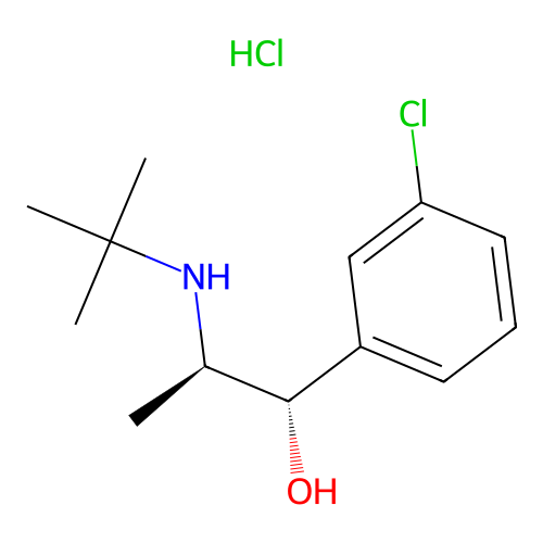 (1S,2R)-erythro-Dihydro Bupropion Hydrochloride structure