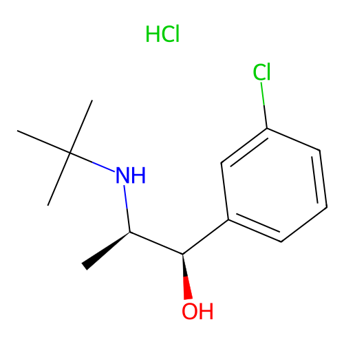 (R,R)-Dihydro Bupropion Hydrochloride structure