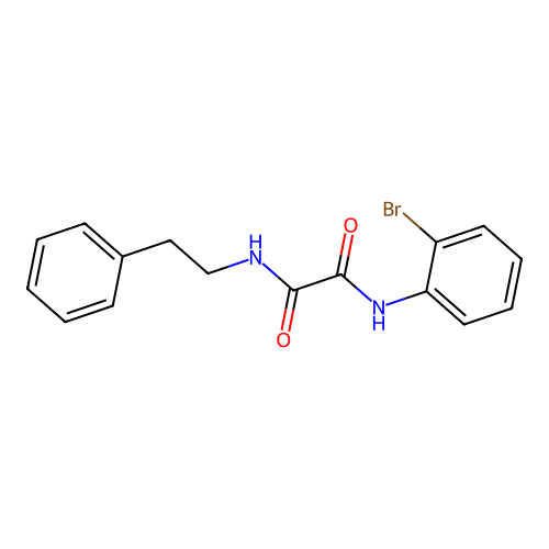 N-(2-bromophenyl)-N'-(2-phenylethyl)ethanediamide structure