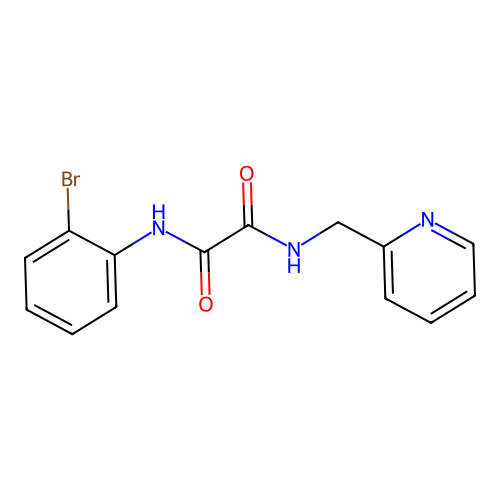 N-(2-bromophenyl)-N'-(pyridin-2-ylmethyl)ethanediamide structure