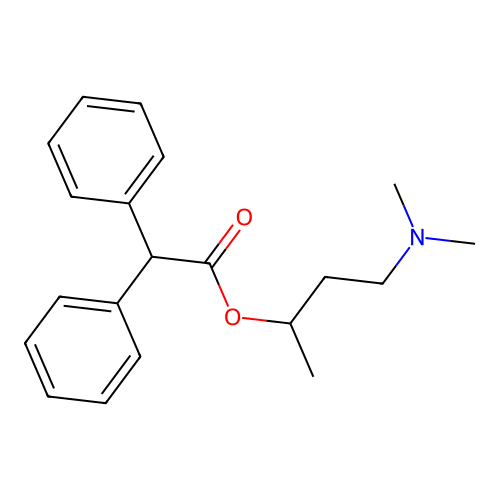 4-(Dimethylamino)butan-2-yl diphenylacetate structure