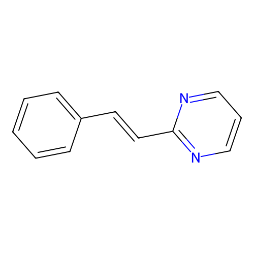 (E)-2-styrylpyrimidine structure