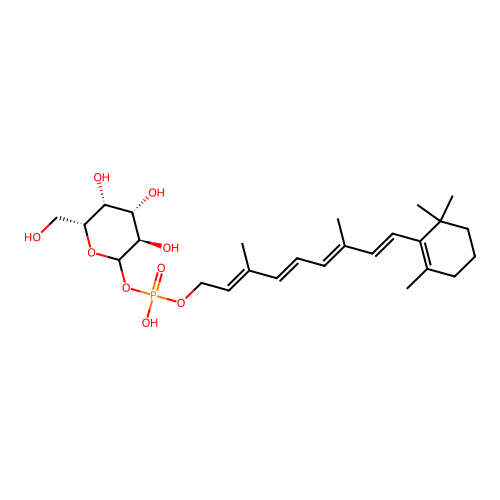 Retinylphosphate galactose structure