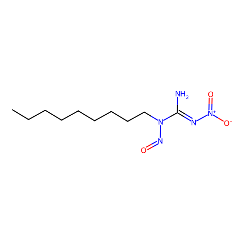 N''-Nitro-N-nitroso-N-nonylguanidine structure