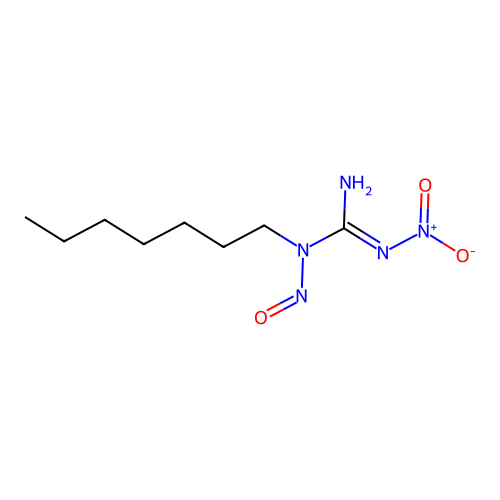 N-Heptyl-N''-nitro-N-nitrosoguanidine structure