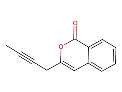 3-(2-Butyn-1-yl)-1H-2-benzopyran-1-one structure