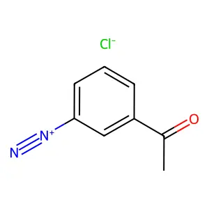 3-乙酰基苯重氮鎓氯化物(1:1) structure