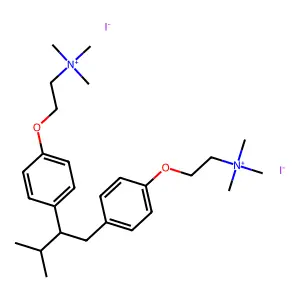 安太箭毒鎓二碘化物 structure