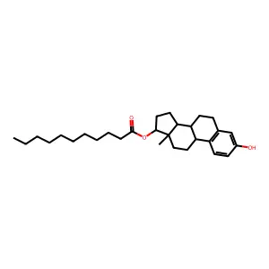 十一酸雌二醇 structure